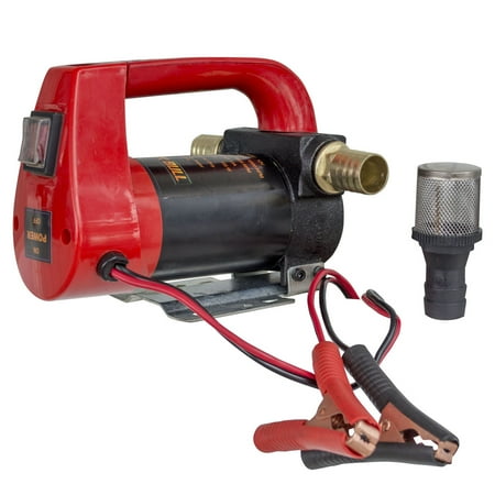 High Output 12 Volt Pump - 10 GPH High Flow Rate 12 Volt Portable 155 Watts Diesel Oil Pump