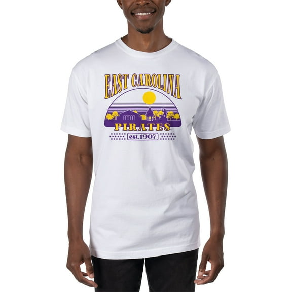 Men's Uscape Apparel White ECU Pirates T-Shirt