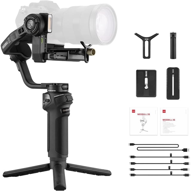 Estabilizador de cardán ZHIYUN Weebill 3S para réflex digital y sin espejo
