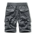 thumbnail image 4 of fartey Camo Shorts for Men with Multiple Pockets Button Zipper Elastic Waist Baggy Cargo Short Casual Hiking Sports Outdoors Short, 4 of 9