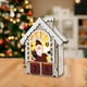 thumbnail image 5 of Casa Navidad Luces LED Edificios Paisaje de escritorio Figuras de invierno de interior Calendario de adviento de madera para sala de estar Colco Casa de pueblo, 5 of 8