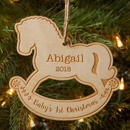 Baby's 1St Christmas Personalized Wood Christmas (Best Gifts Baby's First Christmas)