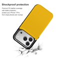 thumbnail image 4 of Wallet Case For Apple iPhone Air / 17 Pro / 17 Pro Max Series with Card Holder, PU Leather Kickstand Card Slots Screen Protector Included For iPhone 17 Series, Fluorescent Orange, 4 of 8
