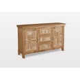 thumbnail image 4 of Wooden Sideboard Two Door Three Drawer Cabinet Antique Indian Hand Carving Design Wallnut Sideboard, 4 of 6