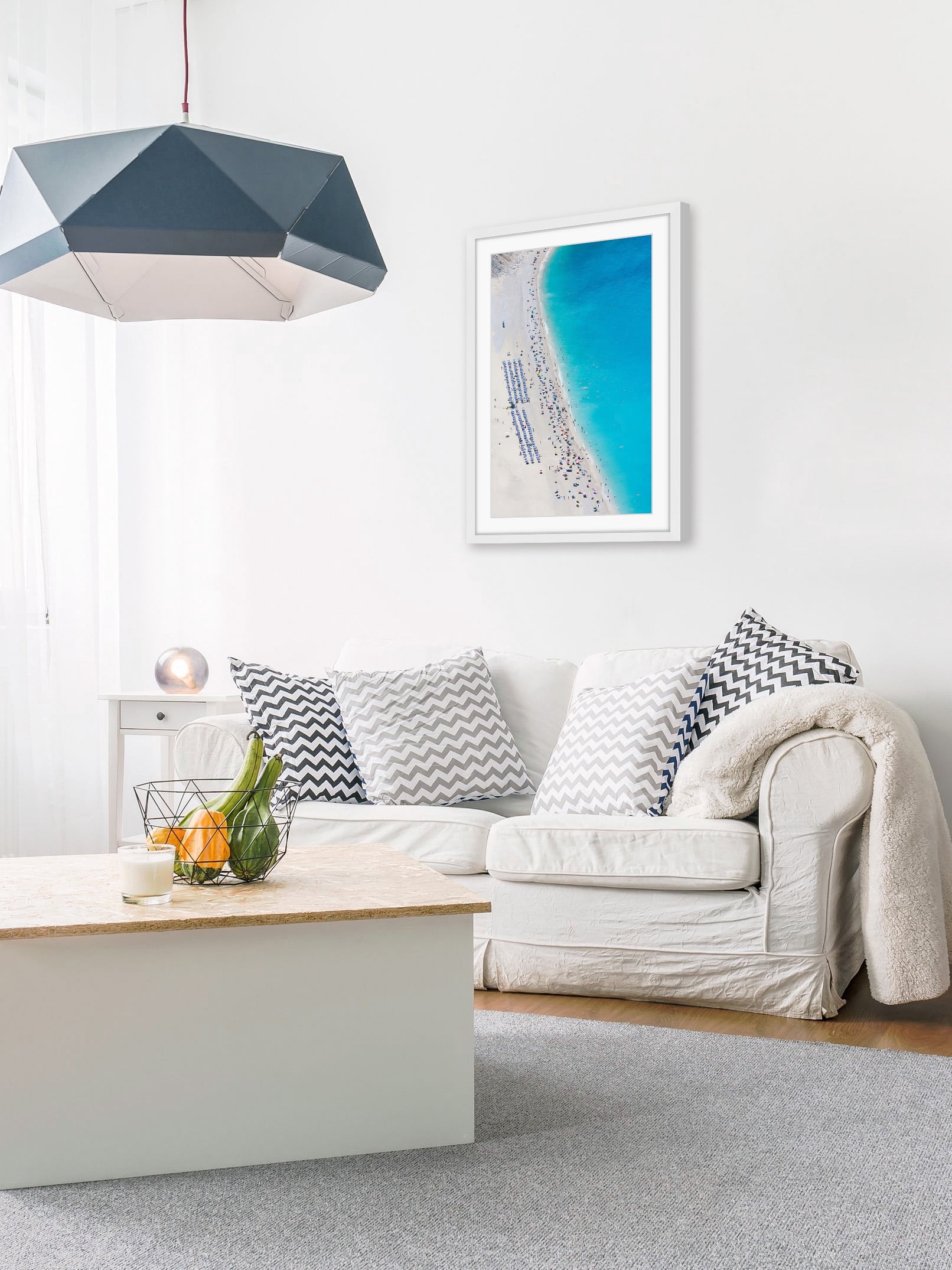"Beach Gathering" Framed Painting Print
