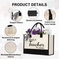 thumbnail image 3 of shenee Bolsa de lona con inicial, bolsa de yute de playa personalizada, regalo para mujeres, vacaciones, amigos, regalo de cumpleaños, boda, Año Nuevo, 3 of 5