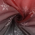 thumbnail image 6 of Qocolhg Indoor Christmas Decorations Clearance! 2Pcs Christmas Red And Green Gradient Snowflake Printed Curtain Window Screens Light Filtering Grommet Top Curtains For Living Room Bedroom 52x63 Inch, 6 of 6