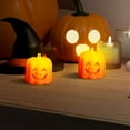thumbnail image 5 of Suncoda Halloween Pumpkin Lights Halloween LED Candle Light Halloween Decoration Pum-pkin Lantern Pumpkin Decorations On Clearance, 5 of 7