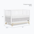 thumbnail image 2 of Dream On Me Hygge 5-in-1 Convertible Crib, Vintage White Oak, 2 of 9