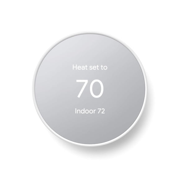 Restored Google Nest Thermostat, Snow (Refurbished)