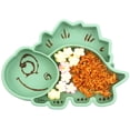 thumbnail image 1 of Platos de silicona para bebés divididos - Platos portátiles antideslizantes con ventosa para niños pequeños para bebés y niños Plato de cena para bebés sin BPA, apto para lavavajillas y microondas, 1 of 7