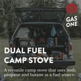 thumbnail image 4 of Gas ONE Réchaud au Propane Ou au Butane GS-3400P à Double Carburant, Réchaud à Gaz Portable pour Camping et Randonnée avec Étui de Transport, Idéal pour Trousse de Préparation aux Urgences (or), 4 of 4