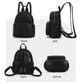 thumbnail image 6 of KL928 Quilted Mini Backpack for Women PU Leather Backpack Purse Small Casual Daypack for Ladies, 6 of 6