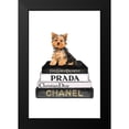thumbnail image 2 of Amanda Greenwood 13x18 Black Modern Framed Museum Art Print Titled - Bookstack Yorkie II, 2 of 5