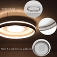 thumbnail image 6 of Ancona Modern LED Flush Mount Ceiling Light with Remote Control, 6 of 9