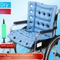 thumbnail image 1 of Ergonomic Inflatable Wheelchair Cushion with Integrated Back Support - Breathable Anti-Pressure Ulcer Pad for Pressure Sore Prevention, Manual Hand Pump Inflation, Comfortable Fit for All Wheelchair, 1 of 5