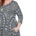 thumbnail image 4 of White Mark Women's Plus Size Tunic and Palazzo Pant Set, 4 of 4