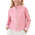 thumbnail image 2 of FAIWAD Boys Girls Warm Fleece Coat Zip up Collar Jacket Kids Soft Cozy Casual Daily Outerwear, 2 of 5