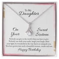 thumbnail image 2 of To My Daughter Nobody Can Give to the World Alluring Ribbon Necklace Message Card, 2 of 7