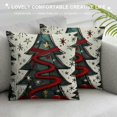 thumbnail image 3 of PHYHOO  Christmas Pillow Covers Christmas Tree Merry Christmas Decorative White Throw Pillows Winter Christmas Decor for Home Couch  White, 3 of 5