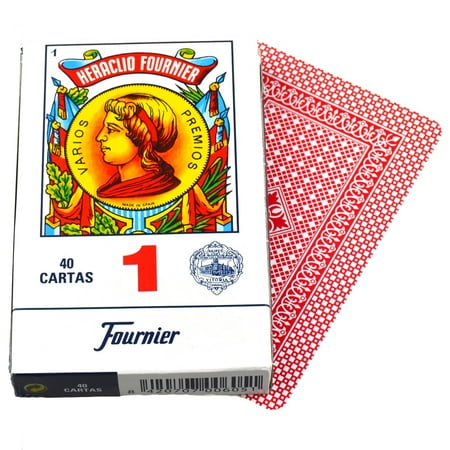 Deck Red 40 Fournier Spanish Playing Cards #1 Case Baraja Espaola Caja Rojo price history on PriceWatchPro