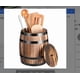 thumbnail image 1 of Soporte de madera para utensilios, estilo rústico vintage, para escritorio, para guardar vino, para organizar la cocina, para encimera, para cubiertos, tenedores, cucharas y palillos., 1 of 7
