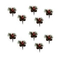 thumbnail image 3 of Christmas Pine Cone Snowy Picks Simulation Berry Pendant 10pcs PVC Florist Decoration DIY Mini Artificial Plant, 3 of 6