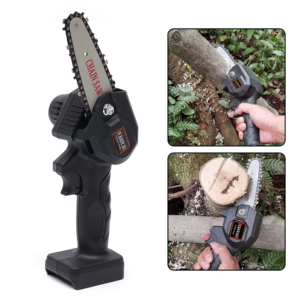 Powerful Cordless Lithium Battery Chain Saw – Efficient Cutting, 550W Motor, Safety Features