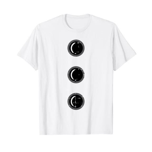 Snowman Buttons Costume Funny Christmas Xmas Men Women T-Shirt