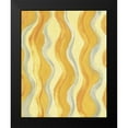 thumbnail image 2 of Medley, Elizabeth 12x14 Black Modern Framed Museum Art Print Titled - Yellow and Gray Waves, 2 of 5
