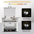 thumbnail image 3 of ROVSUN Hot Dog Roller 2 Tier ETL Certified, 7 Rollers 36 Hot Dog Machine Roller Grill Cooker w/Dual Temp Control, Cover, Warm Light & Drip Tray for Party Home Commercial 2100W, 3 of 8