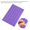 thumbnail image 4 of Unique Bargains Photo Corner Sticker PVC Self Adhesive Picture Mounting Label Purple 10 Sheets/1020 Pcs, 4 of 5