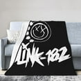 thumbnail image 1 of Throw Blanket Blink 182 Fleece Blanket Flannel Blankets Faux Fur Fluffy Cozy Plush Blanket for Couch Sofa Bed All Seasons Travel Blanket Home Decor 60"x50", 1 of 8