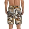 thumbnail image 4 of Lsque Cut Cats Mens Sleep Pajama Shorts,Short Pajama Pants, Cotton Ultra-Soft Knit-X-Large, 4 of 9