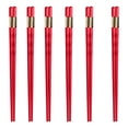 thumbnail image 1 of Palillos de fibra de vidrio, palillos de aleación reutilizables, palillos antideslizantes, palillos roscados - 6 pares, 1 of 5