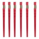 thumbnail image 1 of Palillos de fibra de vidrio, palillos de aleación reutilizables, palillos antideslizantes, palillos roscados - 6 pares, 1 of 5