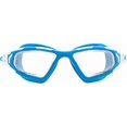 thumbnail image 1 of Antiparras de natación Cressi Vortex azul y blanco con lentes transparentes, 1 of 8