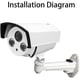 thumbnail image 1 of Soporte para cámara de seguridad, soporte ajustable para cámara, soporte para cámara, soporte universal para cámara de 360° para sistema de vigilancia del hogar, cámara, foco (blanco) LingWen 8390606717719, 1 of 1