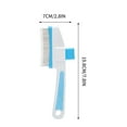 thumbnail image 3 of SLYNSHome Pet Detangling with Long & Short Stainless Steel Teeth for Removing Matted Fur,Pet Comb with Release Button Self-Cleaning for Cat Dogs Hair Shedding - Blue, 3 of 8