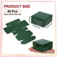 thumbnail image 2 of 3.9x3.9x2" Small Gift Boxes Bulk with Lid, 40 Pack Mini Square Cardboard Paper Present Box for Jewelry, Candy, Dark Green, 2 of 7