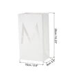 thumbnail image 2 of White Paper Luminary Bags, Marry Me Sign Flame Resistant Candles Bags for Romantic  Wedding Proposals, 2 of 7