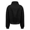 thumbnail image 5 of SAATLERI Cropped Sweatshirt Womens Full Zip Up Oversized Casual Pullover Long Sleeve Collar Tops Fall Fashion 2025 Winter Clothes, 5 of 6