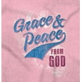 thumbnail image 2 of Grace and Peace Christian Faith Womens Slim Fit Graphic Tee Brisco Brands S, 2 of 5