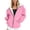 Light Pink, variant on Women's Zip Up Hoodies Long Sleeve Regular Fit Sweatshirt Fall Spring Track Jackets with Pockets, Light Pink Size S