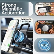 JETech Magnetic Case for iPhone Air Compatible with MagSafe, Translucent Matte Back Slim Minimalist Shockproof Phone Cover (Black)