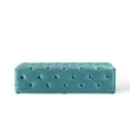 thumbnail image 4 of Modway Amour 60" Tufted Button Entryway Performance Velvet Bench in Sea Blue, 4 of 7