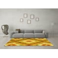thumbnail image 3 of Ahgly Company Indoor Round Southwestern Yellow Country Area Rugs, 6' Round, 3 of 4