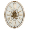thumbnail image 3 of SEI Whitecomb 20" x 27" Gear Wall Clock, Crème/Gold, 3 of 5