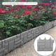 thumbnail image 4 of Valla de plástico, 6 piezas de valla de jardín de imitación de ladrillo, valla para plantas, rendimiento de alta gama, 4 of 8