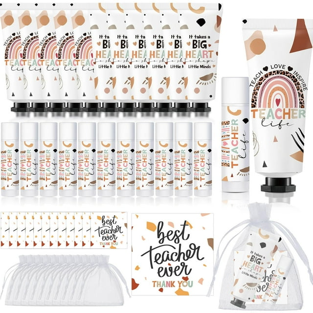 Set de bálsamo labial en crema de manos Dimsile de Teacher Appreciation Gifts